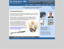 Tablet Screenshot of pritchettorthopedics.com